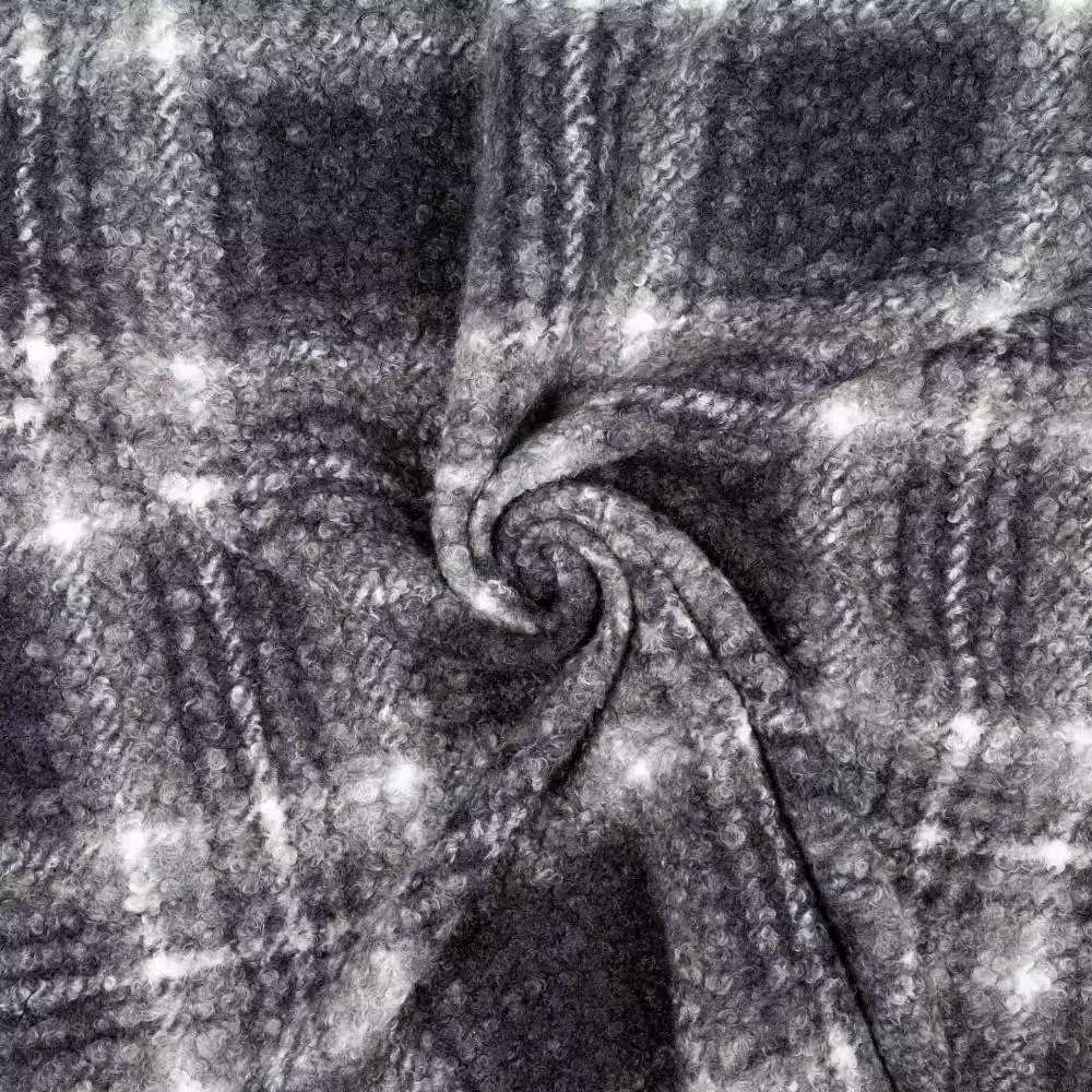 Baguilla cuadro tartán D/2 gris - los mejores tejidos baguilla de abrigo en PUGUTEXTILE